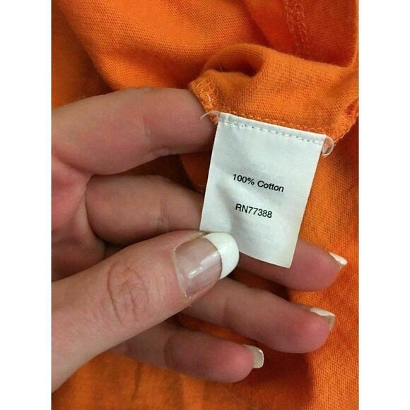 J Crew Womens Solid Orange Long Sleeve Top T Shirt - Picture 6 of 7